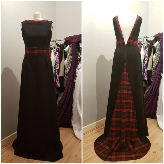 Tartan Panel Evening Dress Made to ...