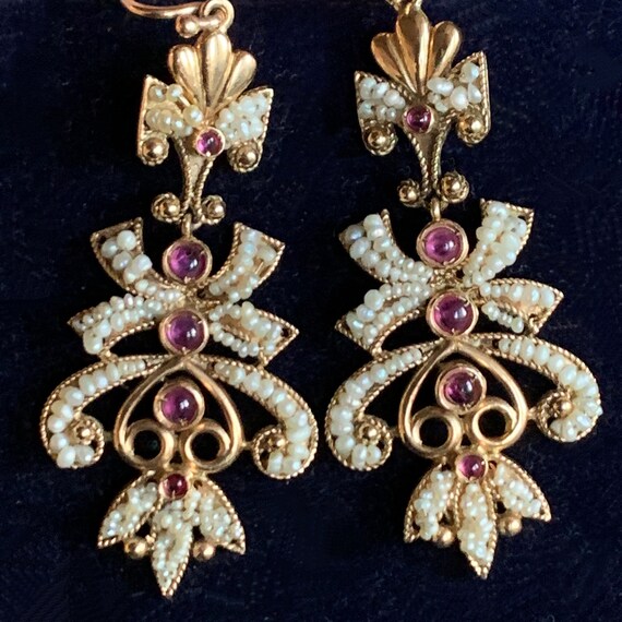 Antique Austro-Hungarian earrings