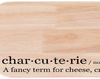 Charcuterie "Funny" Definition Laser Cut File; Käsebrett SVG; Lustiges Charcuterie Board SVG; UV-Druck