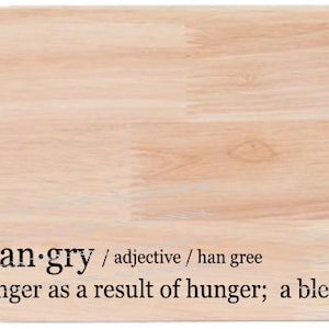 Hangry Definition Laser Cut File; Cheese board SVG; Funny Charcuterie Board SVG