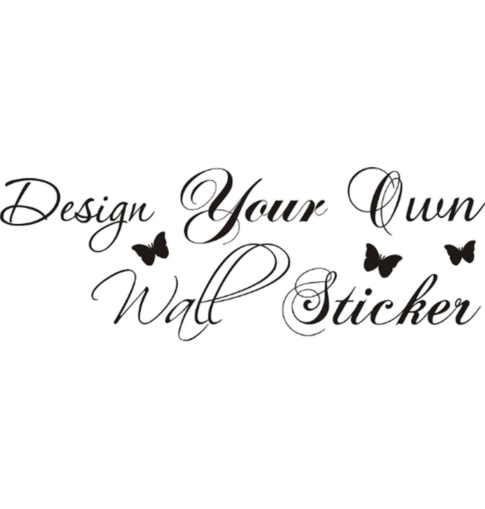 Design your own wall quote 120cm x 60cm. Any colour. vinyl | Etsy