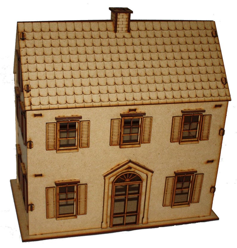 plain wood dolls house