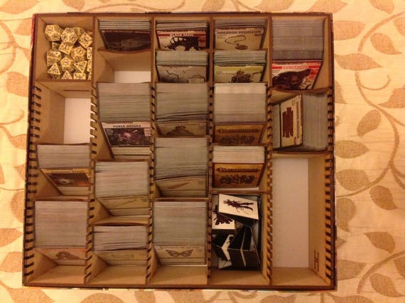 ANDROID NETRUNNER LIVING CARD GAME PLAIN MDF STORAGE BOX TRADING CARDS FANTASY