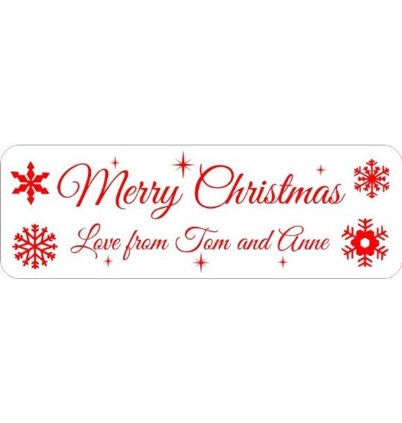 40 X Personalised Xmas Labels Stickers Presents Cards Parcel - Etsy