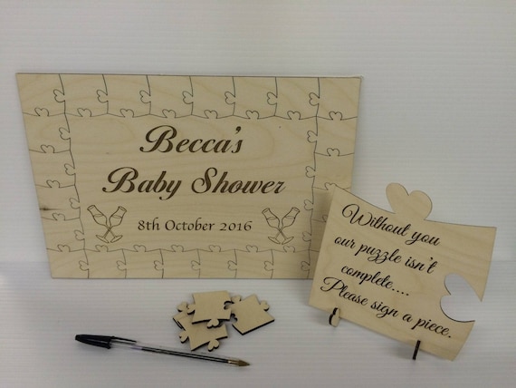 personalised baby shower guest book