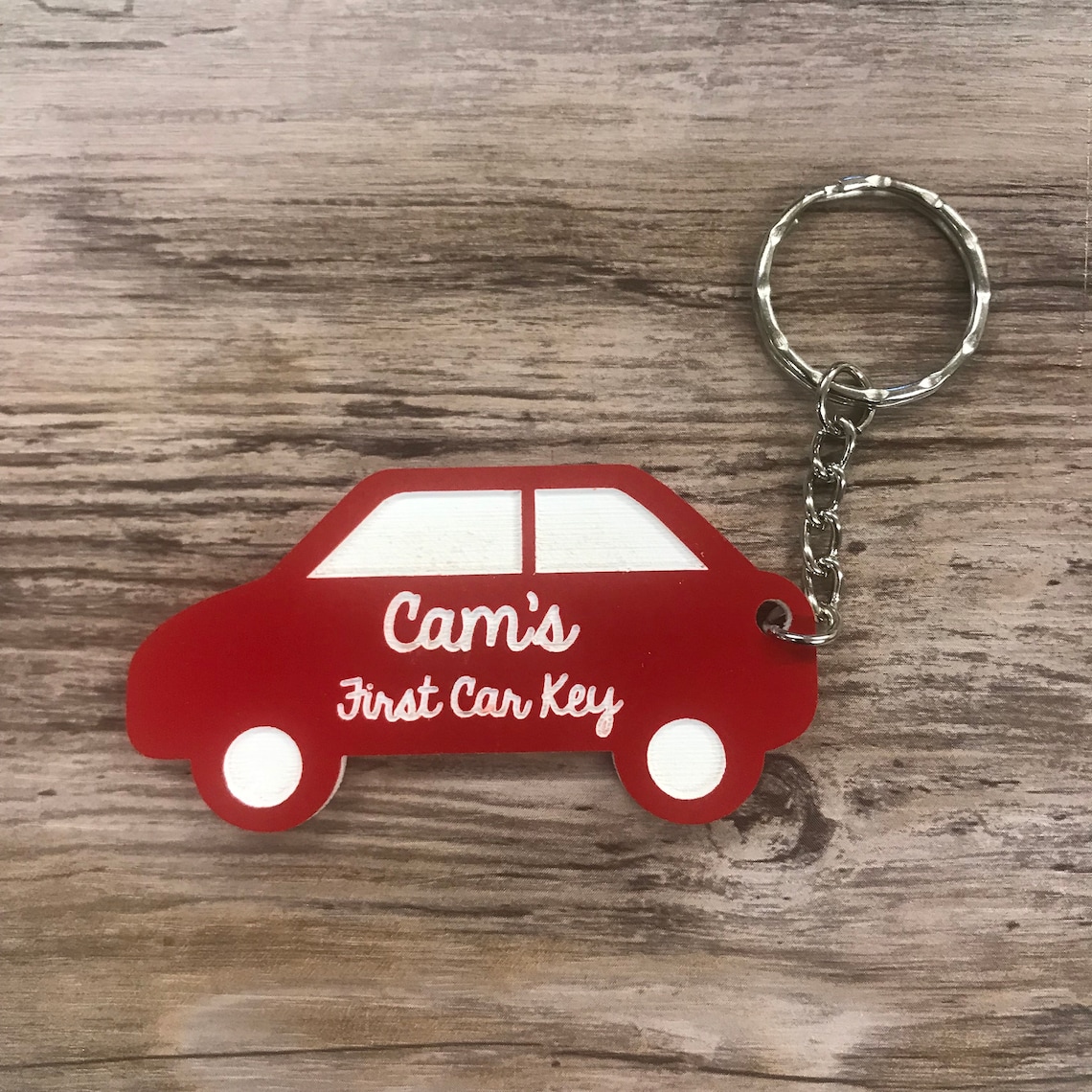 Personalised first car key keyring gift birthday keepsake Etsy
