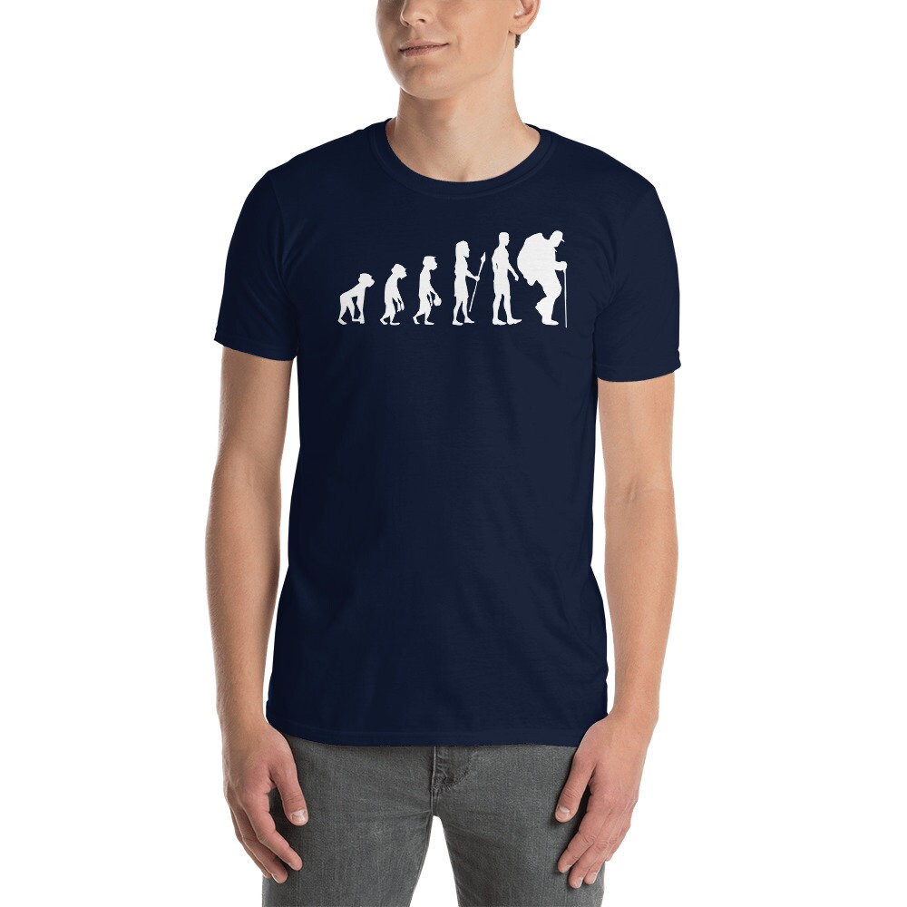 Kiwistar T-Shirt Uomo Con Stampa Evolution - Modello Trekking E Montagna - Colore Giallo - Taglia XL - 2