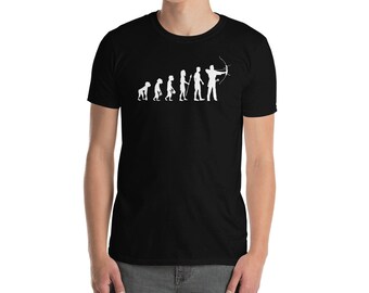 Boogschieten Shirt - Fun Evolution Of Man Style T-shirt, minimalistische sport of hobby cadeau voor hem