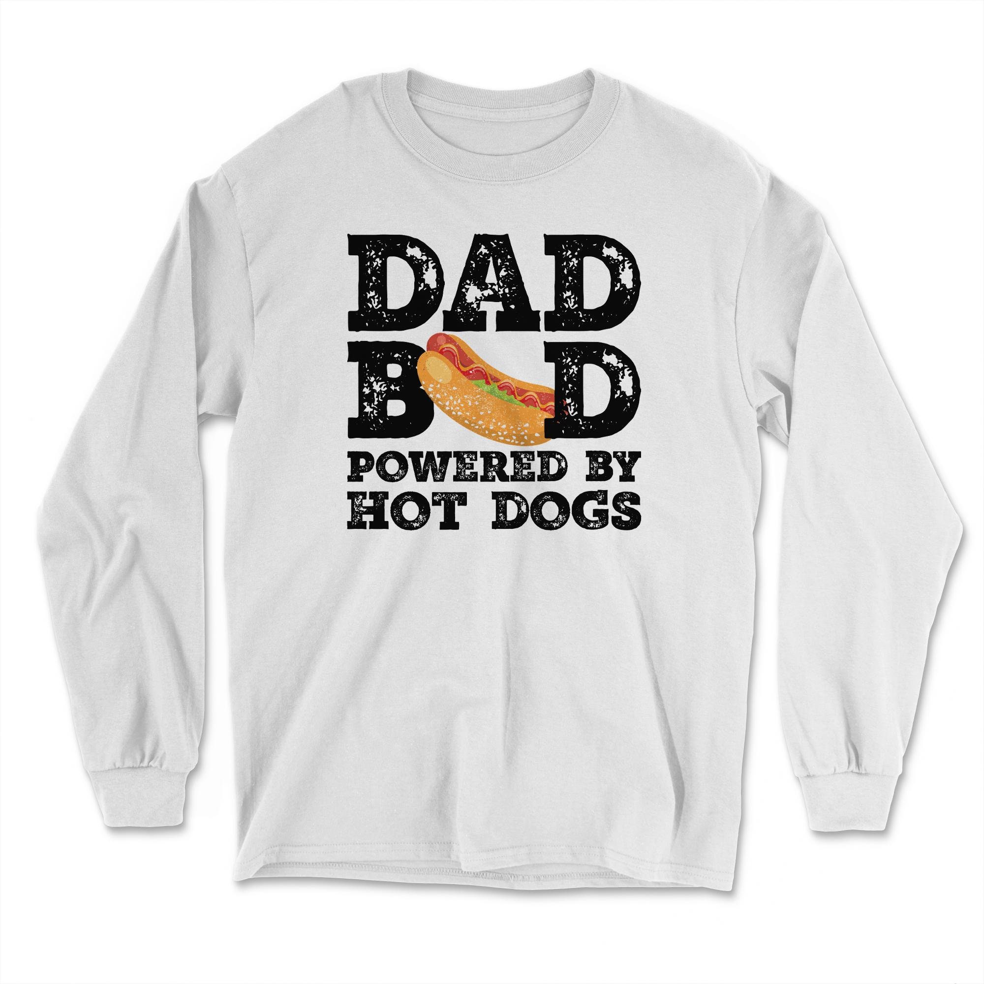 Dad Bod Powered By Hot Dogs Father Figure Gifts Idea with | Etsy