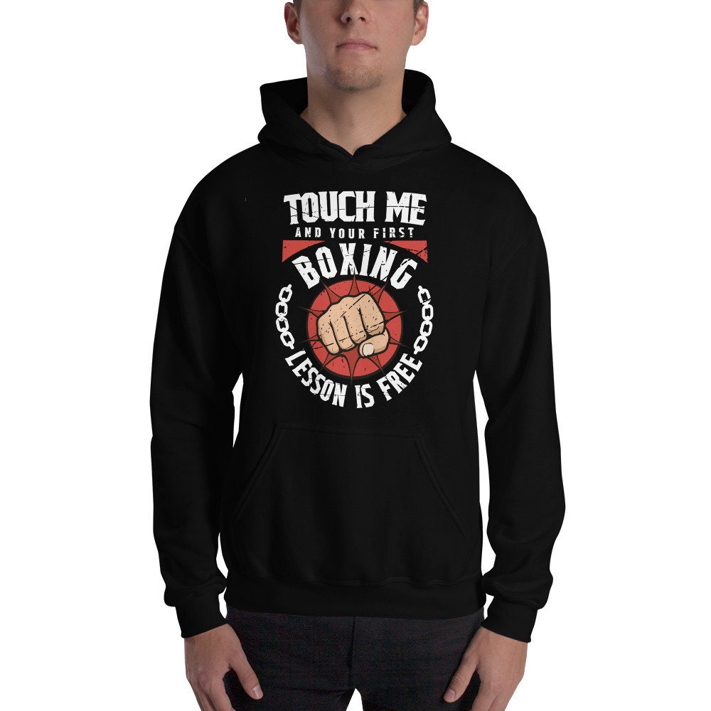 Touch Me First Lesson Taekwondo Hoodie - Unisex Martial Arts Humor Sweatshirt, Cozy & Fun 13 thumbnail image