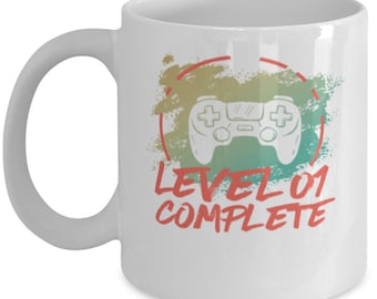 Level 1 Complete Vintage Mug 1st Wedding Anniversary Mug