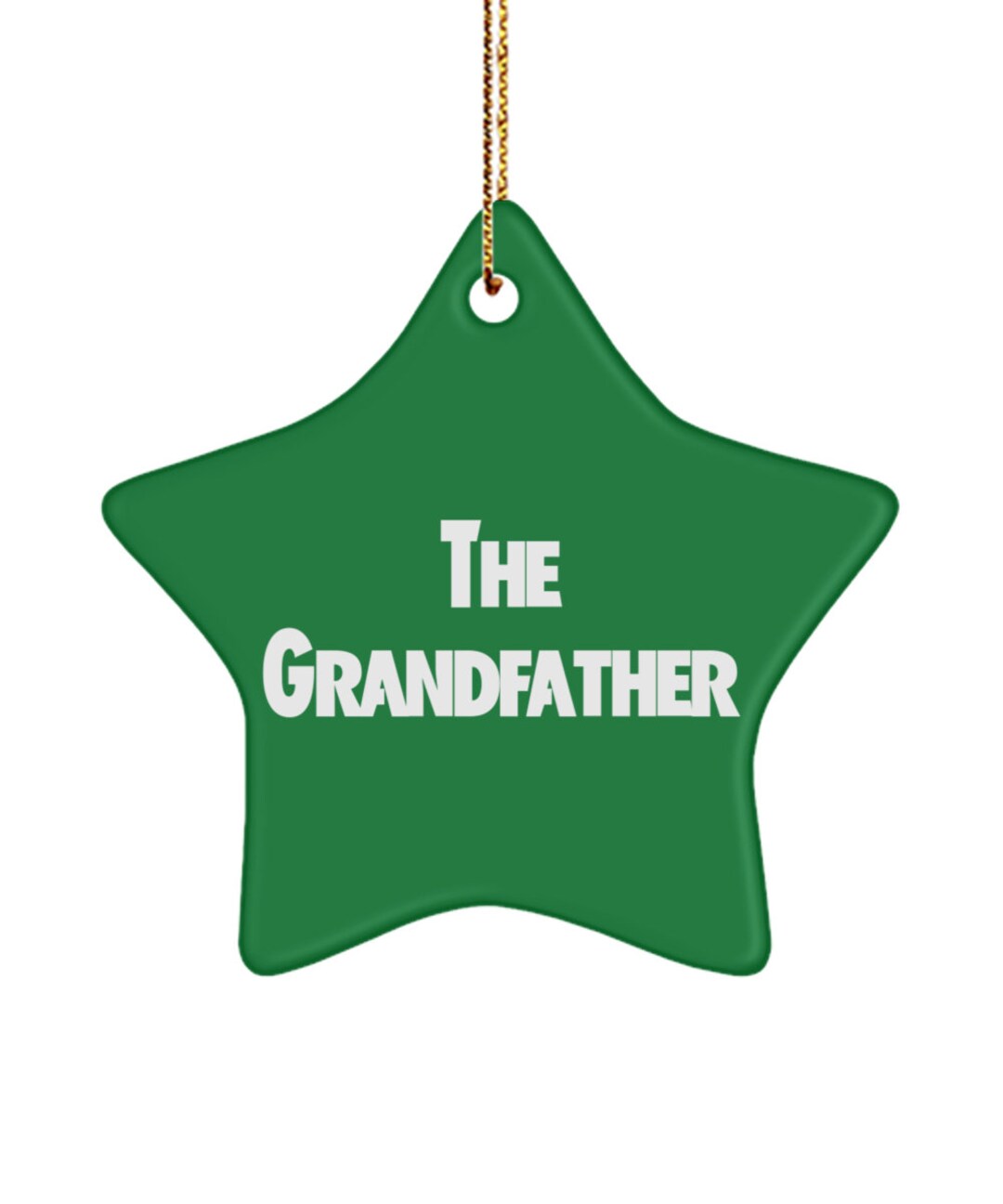 Cool Grandfather Star Ornament, the Grandfather, Present for Granddaddy