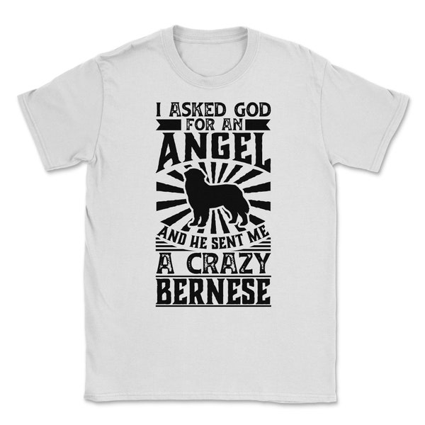 Asked God for Angel He sent Me A Crazy Bernese Dog Shirt