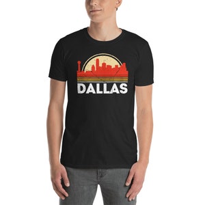 Classic Retro Dallas City Shirt, Vintage Skyline Shirt Gift