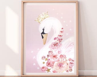 swan princess nursery decor