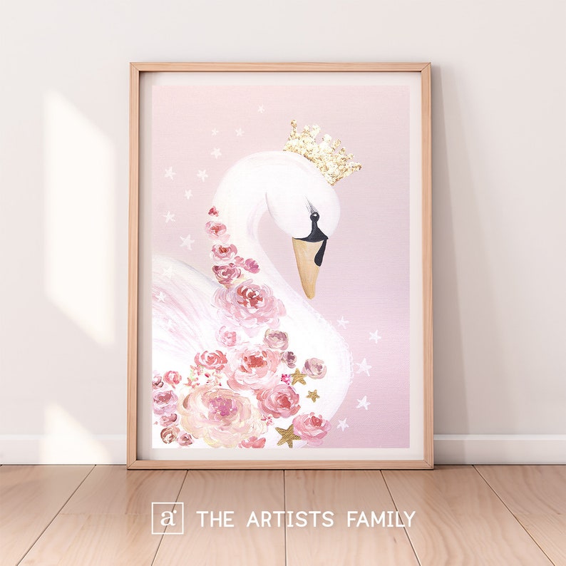 swan princess nursery decor