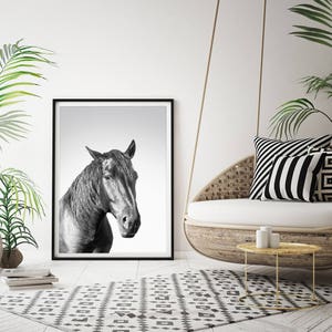 Horse Downloadable Prints Printable Wall Art Decor Photography Black ...