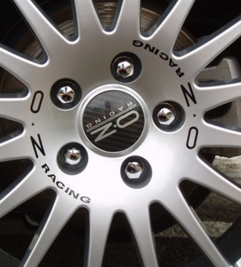 OZ Racing Sticker Rim Sticker Set Black 19