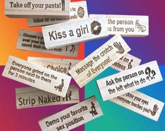 Couples Party Game for Open-Minded Adults – Lifestyle Icebreaker Game – Fun Daring Group Game for Couples & Friends – 48 Block Tower Game