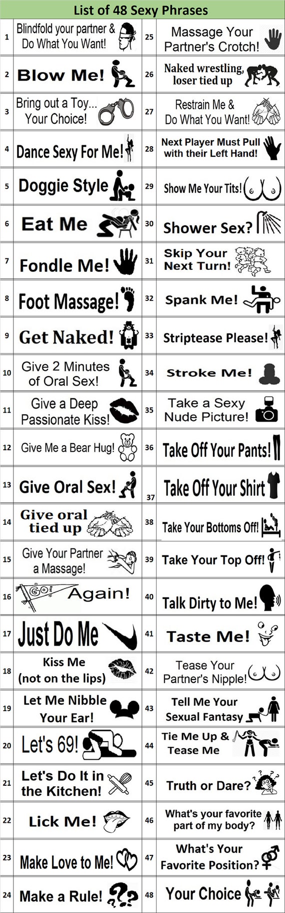 Sexual games for texting
