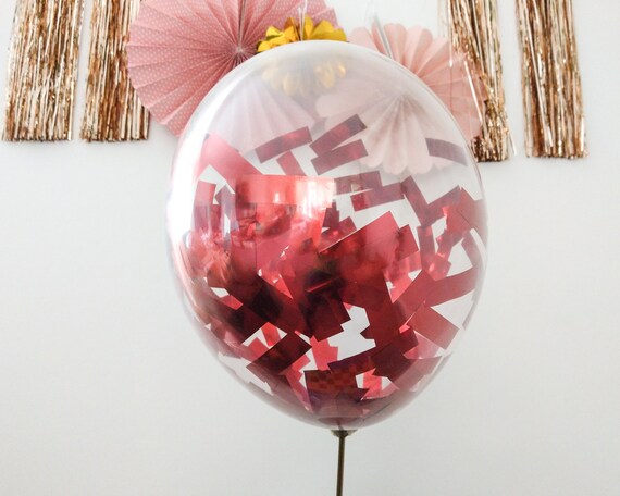 100 Stück Konfetti-Ballons Roségold & Weiß – 30,5 Cm, Für Hochzeit, Babyparty, Geburtstag