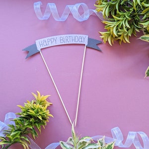 Topper de carte de joyeux anniversaire
