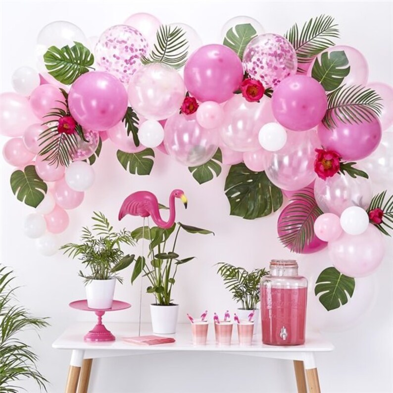 Pink Balloon Garland Arch Kit Hen Party Decorations Party Etsy