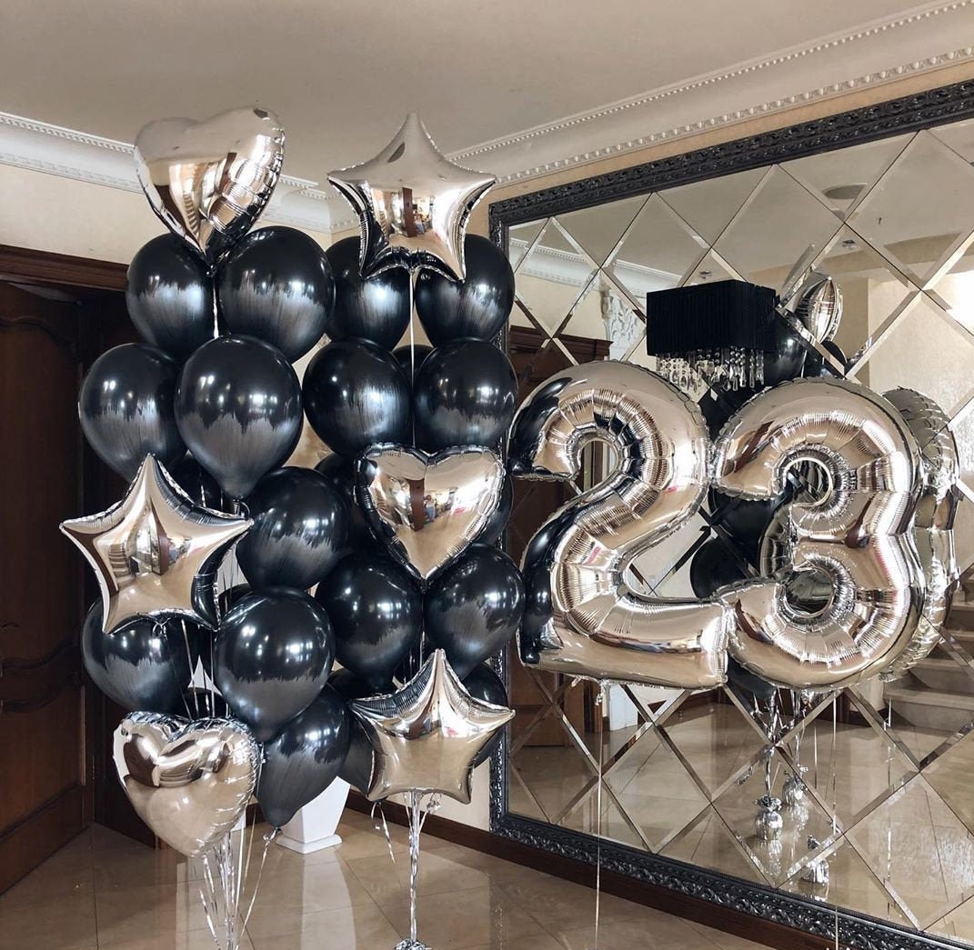 Silver birthday balloons new arrivals