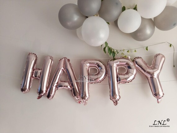 Party Supplies Letters Bon Anniversaire Letter Ballloons Gold Wedding Balloons Party Balloons Garland Balloons Silver Happy Rose Gold Balloons Party Decor