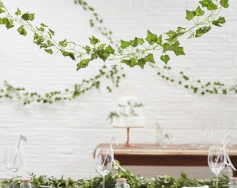 Ivy Leaved Garland, Vine Garland, Foliage Leaves Wedding Decorations, Baby Shower, Birthday Party, Hen Party, Backdrop, Bachelorette, Arch
