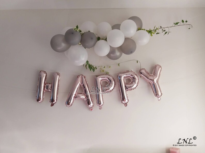 Party Supplies Letters Bon Anniversaire Letter Ballloons Gold Wedding Balloons Party Balloons Garland Balloons Silver Happy Rose Gold Balloons Party Decor