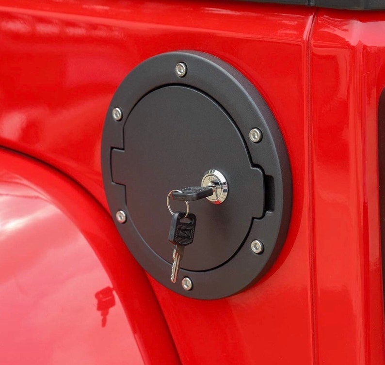 Locking Fuel Door Replacement for Jeep Wrangler JK Gas Cap Etsy