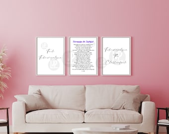 Fibromyalgie-kunstprintset – Inspirerend wanddecor (digitale download)