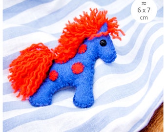 Konik, Pony Pferdchen Brosche, Anstecker PIN by IraliShop creativ-Irali Irali-Shop