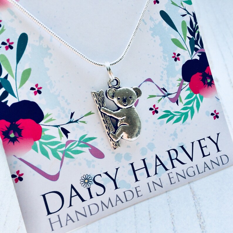 Koala Jewelry Animal Necklaces Koala Necklace Koala Related Jewellery Koala Lover. Koala Gift Ideas Cute Nature Gift Animal Jewellery