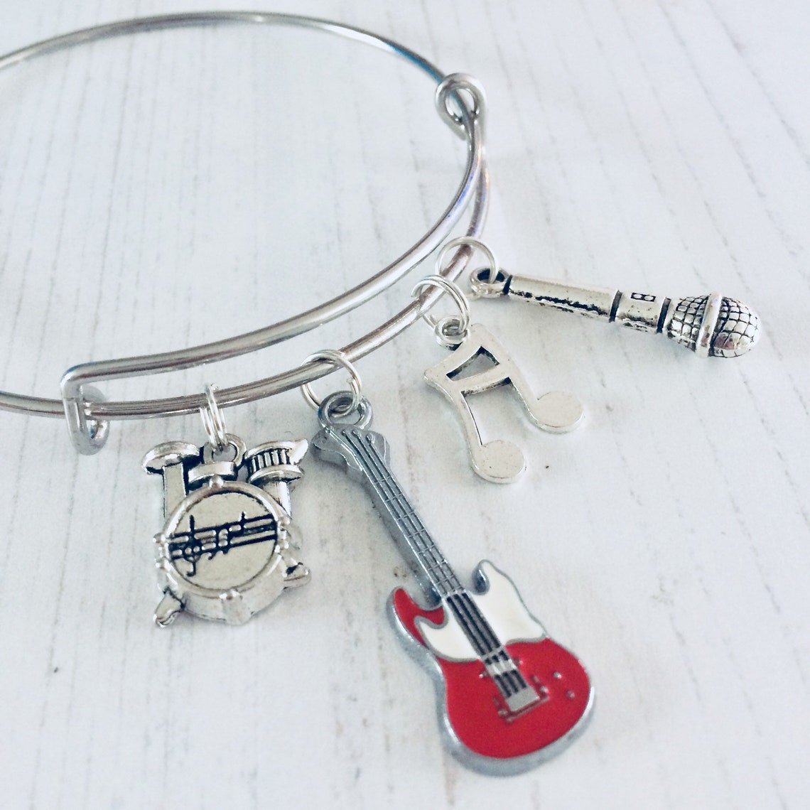Band Jewelry Rock Band Jewellery Guitar Bracelet Drum Etsy