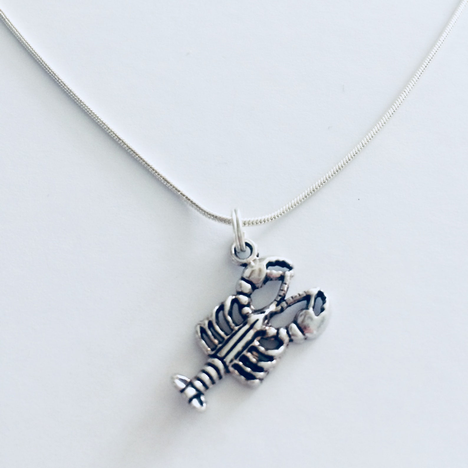 Lobster Necklace Lobster Jewellery Sea Animals Gift Lobster Etsy