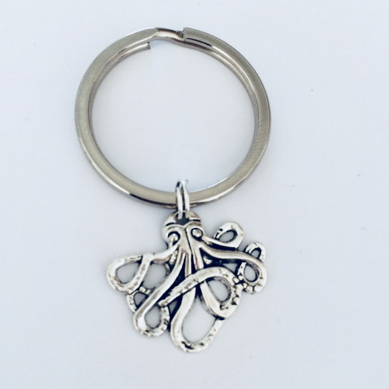 Octopus Keychain Octopus Keyring Female Octopus Gift Etsy