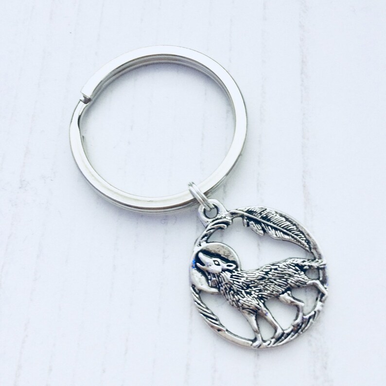 Wolf Keyring Werewolf Keychain Wolf Lover Gifts Animal Etsy