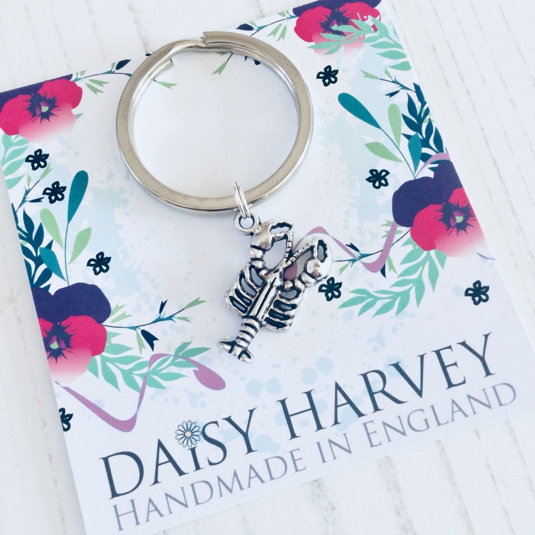 Lobster Keyring Keychain Lobster Gift Ideas Be My Lobster Etsy