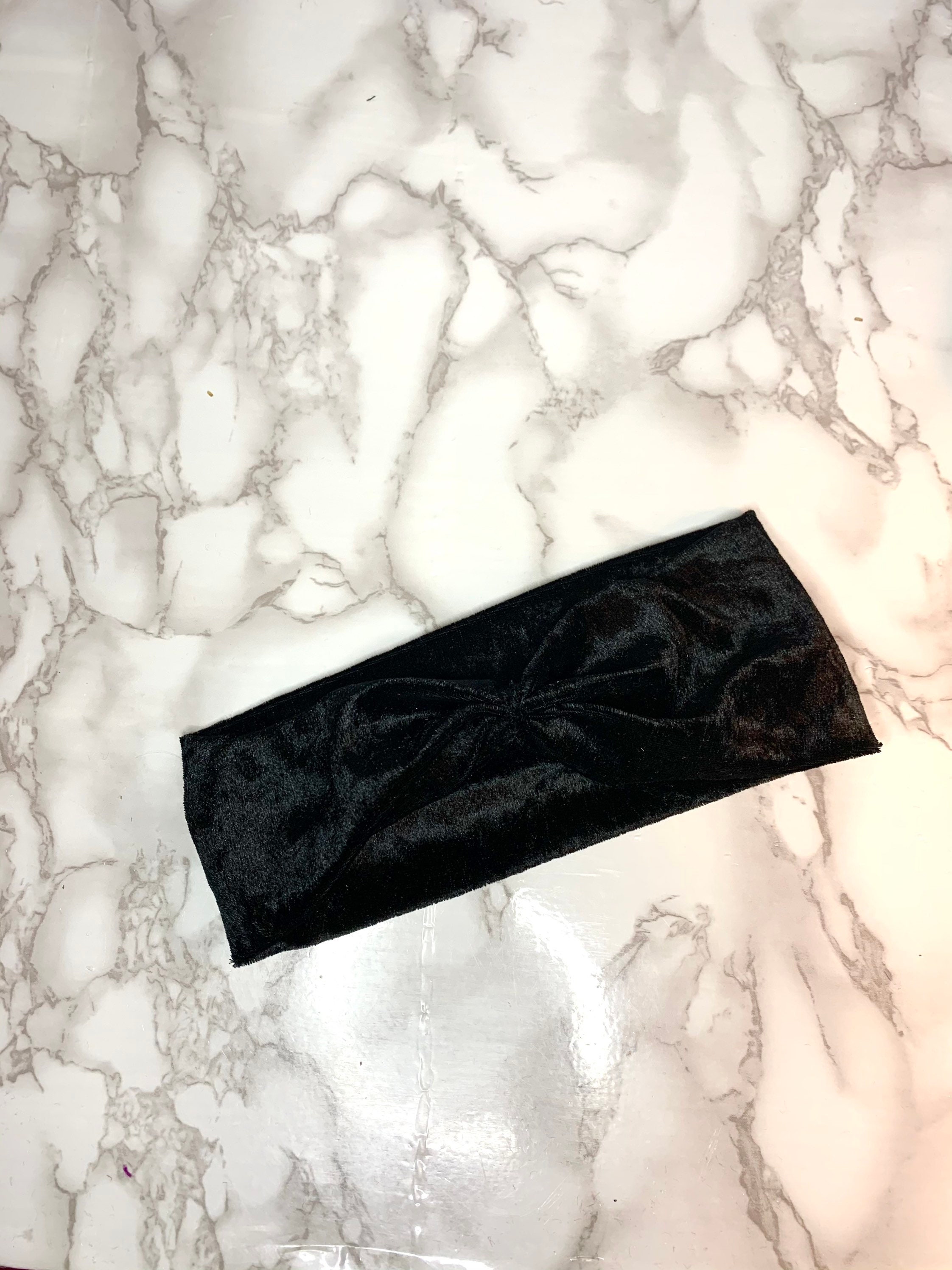 Black Velvet Headband Etsy