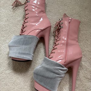 Velvet pole pleaser protector shoe covers