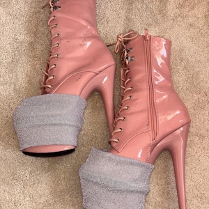 Sparkly pole pleaser protector shoe covers