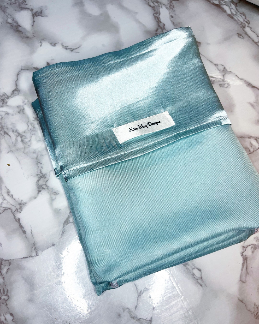 Duck Egg Blue/turquoise Satin Pillowcases Etsy