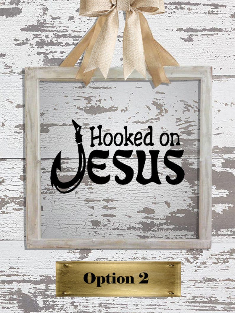 Digital Download Hooked On/jesus is My Anchor Decals Bundle - Etsy