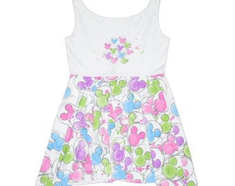 Adult Main Street Balloons Skater Dress