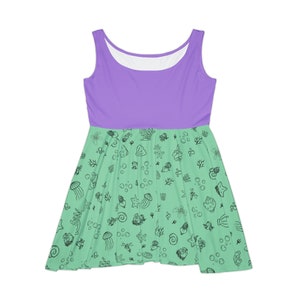 Adult Mermaid Skater Dress