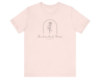 T-shirt unisexe pour tous les jours, rose enchantée