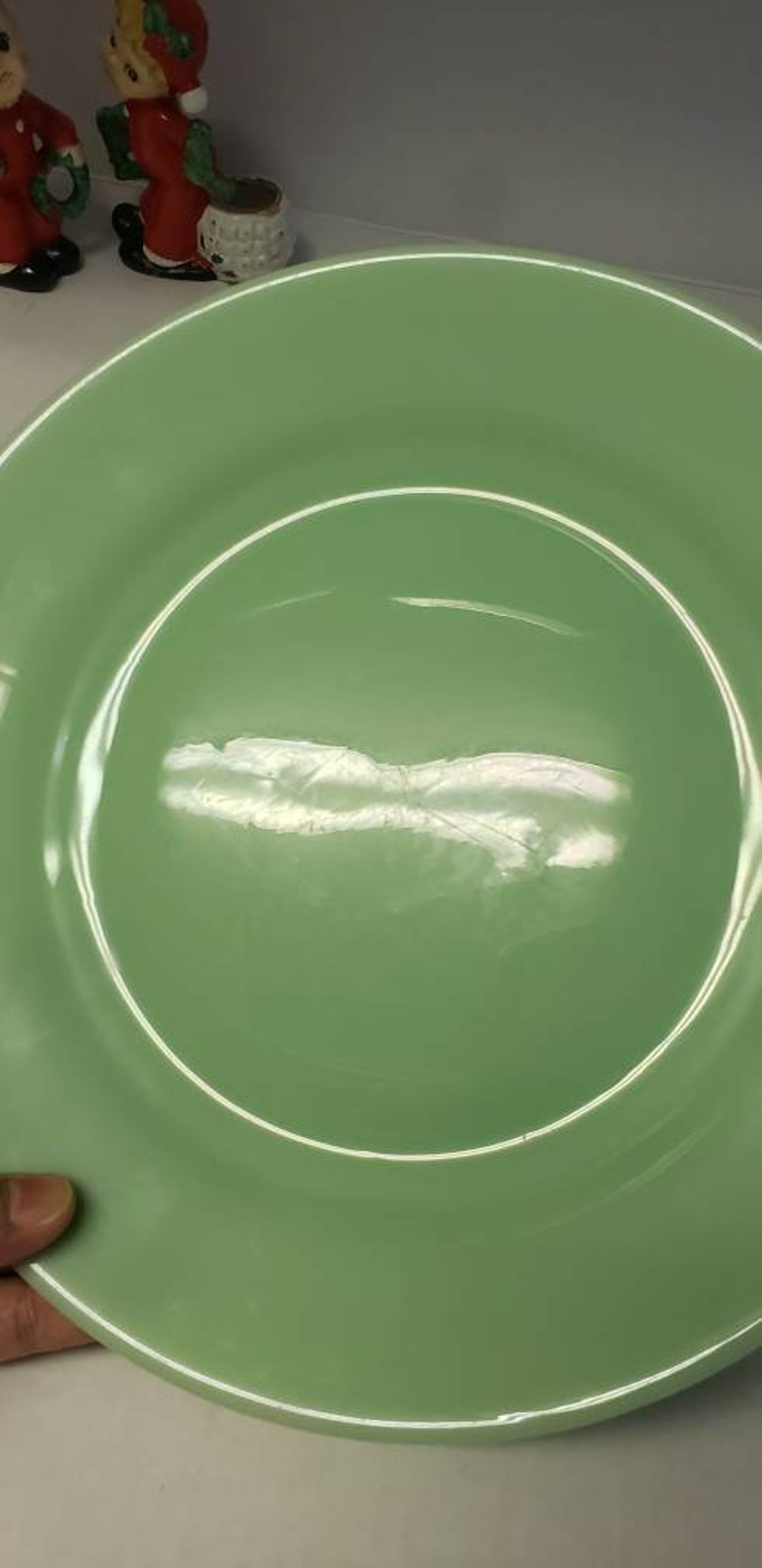 Vintage unmarked Jadeite dinner plate 10 diameter Etsy