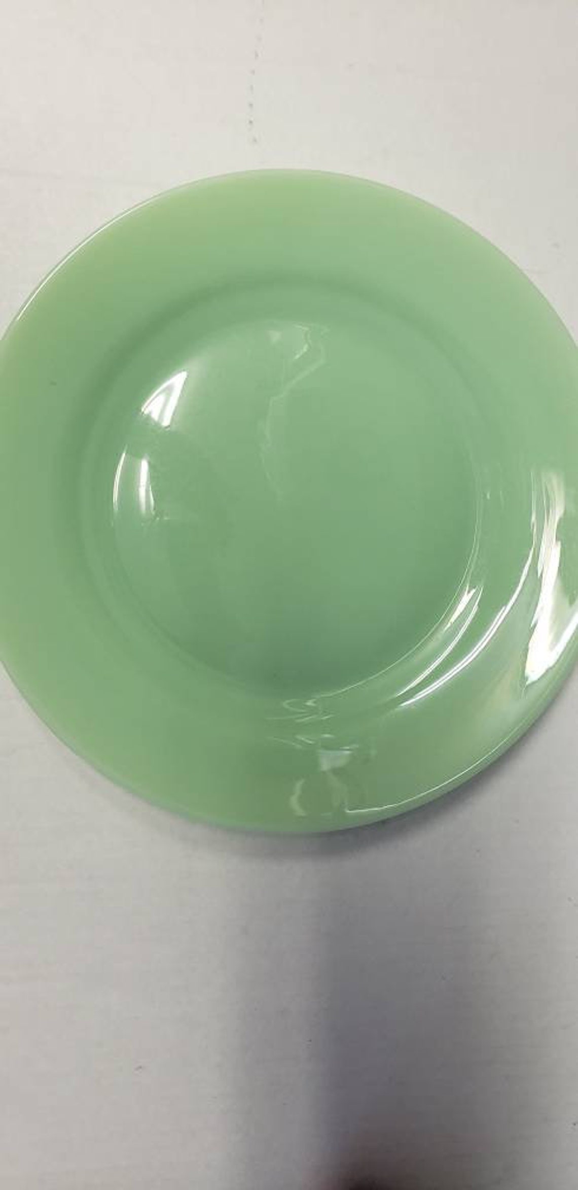 Vintage unmarked Jadeite dinner plate 10 diameter Etsy